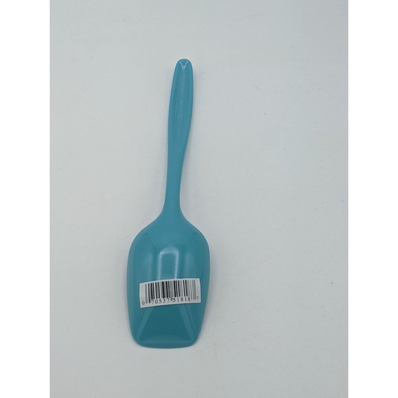 Hutzler Solid Serving Spoon Melamine 10" Turquoise Blue No 518 - Picture 2 of 3